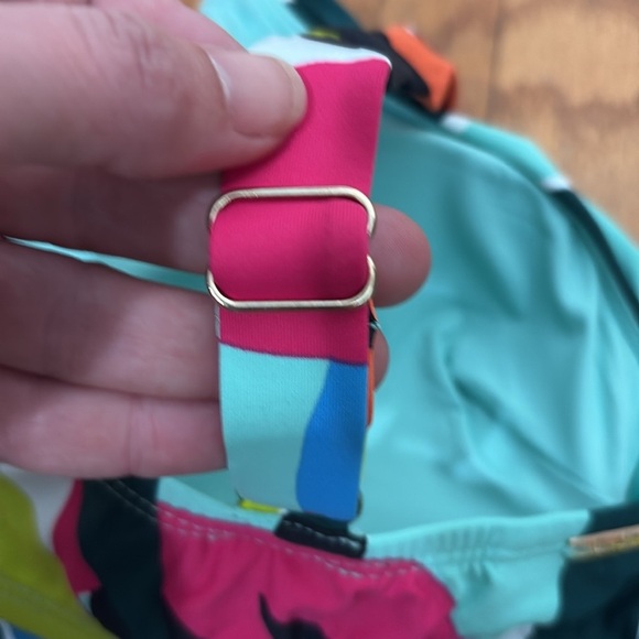 Anne Cole Multicolor Underwire Twist Front Swimsuit Tankini Top 34B/32C NWT - Picture 5 of 7